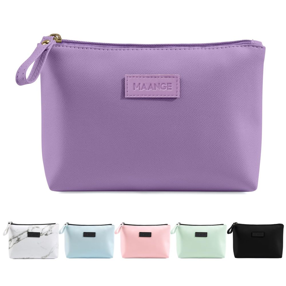 Cosmetic Bags For Women Small Makeup Bag For Purse Pu Leather Makeup Pouch🦄